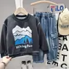 Ropa para Niños Sudadera para Niños Otoño Nueva Sudadera 20206 Niños Grandes Top Estampado Primavera y Otoño Nueva Sudadera de Manga Larga