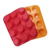 Molde redondo de silicona para pastel DIY postre de mousse repostería maffin herramienta de molde para hornear silicona