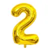 Balões Digitais de Número Dourado Versão Americana 32 polegadas de 0 a 9 Balões de Folha de Alumínio Decoração de Festa Aniversário Infantil Casamento Decoração de Quarto