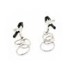 Juguetes sexuales anillo de hierro sm clip para pezón alternativo divertido tres anillos negro clip para pezón suministros para adultos juguetes sexuales para mujeres