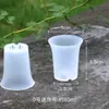 Vientiane Pote Redondo Mini Pote Estufa Vaso de Plantio Vaso para Suculentas Vaso de Cintura Alta Vaso de Plástico para Flores Fosco Grande