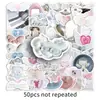 50 Adesivos Estilo Asa Ins Personalizados à Prova d'Água DIY Coração de Menina Copo Celular Caderno Guka Adesivos para Diário