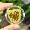 Adesivo para Celular de Ouro Puro 999 com 2mg de Ouro, "Princesa, Por Favor Fique Rica," "Tesouro, Dinheiro Importa," "Não Fique Bravo," Adesivo Criativo para Presente