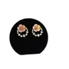 Pendientes de Flor de Gota de Aceite Coloridos de Verano para Mujer Diseño de Nicho Pendientes de Cuentas de Mijo Nuevo Estilo Caliente 2025 Pendientes Elegantes