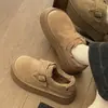 Zapatos de algodón estilo Birkenstock forrados de felpa y engrosados para mujer, con suela gruesa, de la nueva colección otoño/invierno 2026, estilo slip-on versátil y fácil de llevar, y diseñados para abrigar.