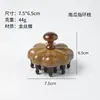 Peine de masaje de disco con púas de sándalo dorado para cuero cabelludo y todo el cuerpo, cepillo abdominal universal con grabado, práctico al por mayor