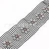 Diamantes de Imitación Netos Transfronterizos de 5 mm con Bordes, Diamantes de Imitación con Garra en Forma de Flor de 3 Filas, Accesorios para Ropa DIY, Vestido, Zapatos, Sombreros, Accesorios de Decoración para Equipaje
