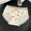 Pantaletas para Niñas con Estampado de Osos Estilo Japonés, Entrepierna de Algodón Puro, Bragas Ultrafinas de Cintura Media Suaves y Transpirables, Pantaletas de Alta Elasticidad que se Ajustan a la Cadera