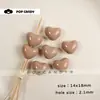 Joias Artesanais DIY com Contas Coloridas de Acrílico Coração de Tamanho Médio Contas Soltas Acessórios de Material Artesanal Bolsa Acessórios de Pingente