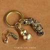 Colgante de Cinabrio Calabaza de Cobre Hueco Cinabrio Llavero Colgante Año de la Vida Joyería para Hombre y Mujer