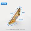 Conector de muebles con código de esquina, pieza fija de tres lados, código colgante para gabinete, hierro triangular, soporte de ángulo de cama grande, esqueleto de fila, soporte de placa de capa gruesa