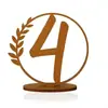 Cartões de Lugar para Casamento Cartões de Mesa para Banquete de Casamento Números de Mesa de Madeira para Recepção de Casamento Chá de Panela Banquete Restaurante Placas de Decoração de Mesa