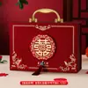 Caja de Dinero de Regalo para Hombres, Caja de Regalo de Lujo Borgoña, Caja de Regalo de Pedida de Mano, Caja de Regalo, Caja de Regalo de Efectivo de Oro de Tres Piezas para Compromiso