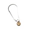 Pulsera de Cadena de Hueso de Serpiente Estilo Coreano para Mujer Diseño Simple de Nicho Sentido Avanzado Dorada Redonda Cinta Colgante Pulsera Ins Combinable