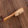 224 pente redondo de massagem de bambu para massagem, pente de saúde, pente de cabelo antiestático para saúde