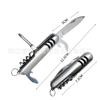Cuchillo multifuncional de acero inoxidable, cuchillo plegable, cuchillo para exteriores, alicates, navaja de bolsillo, navaja suiza, herramienta para acampar