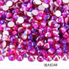 SS5 Diamante plano redondo de vidrio DIY para decoración de uñas, pegatinas de cristal con cuentas de colores, accesorios de decoración para fundas de teléfono móvil