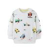 Venda Direta da Fábrica Moletom Estilo Europeu e Americano para Meninos com Estampa de Carro, Camisa Esportiva de Manga Longa Infantil, Suéter de Tricô de Algodão para Meninos