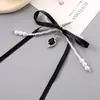 Coreano y Japonés Tela Nueva Lazo Gota de Agua Colgante para Teléfono Accesorio para Estuche de Auriculares Bolso con Abalorios Hecho a Mano Cadena Colgante