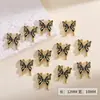 Acessórios de arte para unhas: Decorações de Unha com Pérolas, Laços, Design de Gotejamento de Óleo, Laços Preto e Branco, Decorações de Unha Usáveis Estilo Japonês