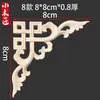 Tallado en Madera Dongyang Flor de Esquina de Madera Maciza Decoración Estilo Europeo Incrustación de Madera Maciza Tallada Pieza de Tallado en Madera Flor de Esquina de Tallado en Madera Mueble Puerta de Gabinete