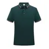 Camisa polo logo estampado seda de hielo solapa manga corta overol camisa cultural corporativa camiseta para hombre y mujer fábrica de ropa bordado