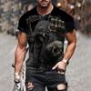 VSZAP Camiseta de Fitness Elástica de Manga Corta de Secado Rápido Muay Thai MMA para Hombre Deportes Sanda Luchador Espadachín