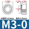 Tuerca remachable de aluminio A-M3/M4/M5/M6-0/1/2 Estampado de chapa metálica Tuerca redonda