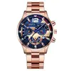 Ventas Directas de Fábrica, Popular Reloj de Cuarzo para Hombre con Correa de Acero y Calendario, Venta Caliente Transfronteriza, Reloj de Cuarzo Deportivo para Hombre con Manecillas Luminosas