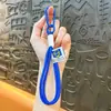 Colgante de Cuerda Tejido a Mano, Llavero de Senderismo con Bloques de Color, Correa de Muñeca Portátil, Correa Pequeña Anti-Pérdida para Teléfono, Venta al por Mayor