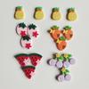Estilo coreano em estoque capa de celular de frutas e vegetais acessórios de resina de beleza patch grampo de cabelo infantil elástico material diy