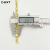 Bc232 Nova Venda Quente Atacado Latão 18K Banhado a Ouro Cor Conservante Corrente Pulseira Colar DIY Masculino e Feminino Acessórios de Joias