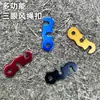 Accesorios para Cuerda de Tienda de Campaña al Aire Libre, Hebilla de Paracord de Aleación de Aluminio, Hebilla de Cuerda de Viento en Forma de S, Hebilla de Cuerda con Apertura de Tres Ojos, Tamaño Pequeño