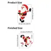 Nuevas pegatinas de pared de Santa Claus transfronterizas, papel tapiz autoadhesivo para el hogar, decoración de pared, pegatinas impermeables removibles para interruptores, venta al por mayor