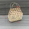 Cesta Bolso Tejido de Bambú Hecho a Mano Caja de Regalo Tejida de Bambú Cesta de Empaque Regalo Festival del Bote del Dragón Azul Festival de Medio Otoño Cesta de Empaque para Snacks y Frutas