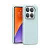 Funda protectora para teléfono móvil de silicona líquida de color puro con protección metálica para lente, adecuada para Xiaomi 15Pro