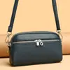 Moda Feminina de Verão 2024 Bolsa de Ombro Multicamadas Casual Transversal Bolsa Pequena de Mão Fácil de Combinar Bolsa para Celular