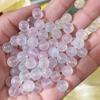 Miçangas Redondas de Vidro Fosco Bicolor de 8mm Miçangas de Cristal Salpicadas com Miçangas Douradas Miçangas Soltas Acessórios para Pulseira Colar DIY Feitos à Mão