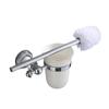 Toallero Cromado Blanco, Aleación de Cobre y Acero Inoxidable, Accesorios de Baño Simples Estilo Americano Europeo, Juego de Alta Gama, Almacenamiento Cromado Brillante