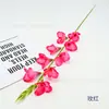 Gladiolo artificial pequeño de un solo tallo para decoración de entrada de casa, flores artificiales para arreglos de mesa de comedor, flores artificiales para decoración de ambiente festivo en centros comerciales