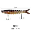 Xiankaxue Señuelo Peces Multi-Sección 13.5cm 19g Pesca en Mar Lanzamiento Largo Hundimiento Minnow Lubina Señuelo Falso Señuelo de Pesca Duro