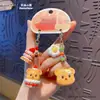 Urso de Manteiga Autêntico Pingente de Chave Gourmet DIY Urso de Sobremesa Fofo Fashionável Exquisito Pingente de Bolsa de Celular
