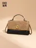 Bolsa Envelope de Mão Nova Estilo Outono e Inverno Transfronteiriça, Bolsa Transversal Tecida com Textura Fosca Tendência para Mulheres, Bolsa de Ombro Cruzada Casual