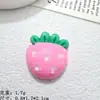 Novo tamanho pequeno cartoon brilhante frutas alimentos e jogar artesanal DIY creme cola acessórios para o cabelo celular shell resina acessórios atacado