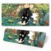Tapete de Mouse Grande Gato Preto Desenho Animado Transfronteiriço Borda Espessada Atacado Escritório Aprendizagem Jogo Mesa Mat Personalizado e Personalizado