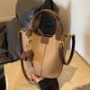 Bolsa Feminina 2026 Nova Primavera/Verão Transversal Grande Capacidade Saco de Balde Versátil High-End Popular Conjunto de Bolsas de Mão