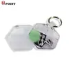Transferência de Calor Acrílica Material Acrílico em Branco Placa Revestida de 4mm Placa de Cristal Transparente Chaveiro Transferência de Calor DIY