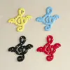 Nuevos accesorios musicales coloridos con alas hechos a mano para pinzas de pelo DIY, tocados, colgantes, materiales decorativos, accesorios de flor para zapatos