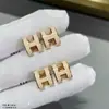 Brincos Exquisitos de Letra H para Mulheres, Brincos de Estilo Cool, Modernos e Versáteis, Joia de Orelha com Toque de Luxo, Nova Tendência, Presente para Namorada