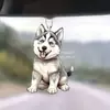 Pendente de Acrílico Novo Husky Plano Transfronteiriço Ornamento de Carro Desenho Animado Decoração Independente para Interior de Carro Africano